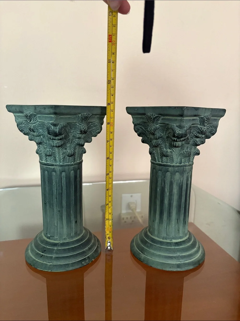 Column Candle Holders  set of 2
